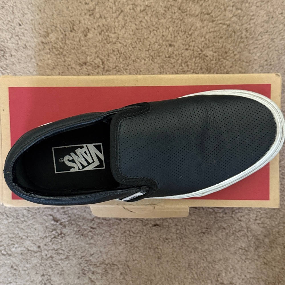 Vans Perforated Black Slip-On Shoes